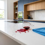 quartz-worktop-stain-resistance-wine-spill