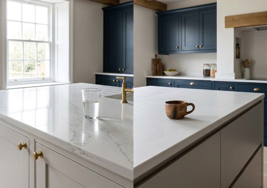 honed-vs-polished-quartz-kitchen-island-comparison