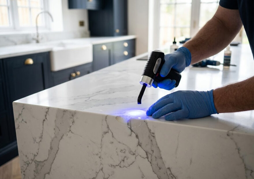 quartz-worktop-chip-repair-uv-curing