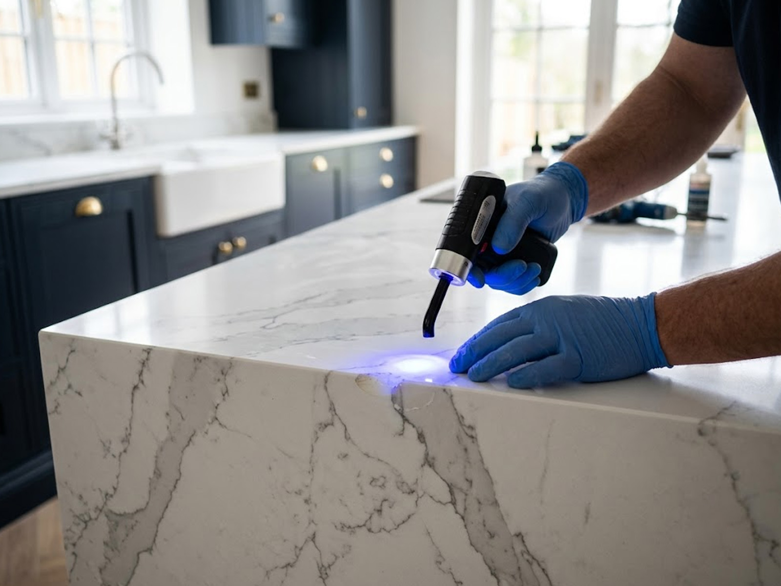 quartz-worktop-chip-repair-uv-curing