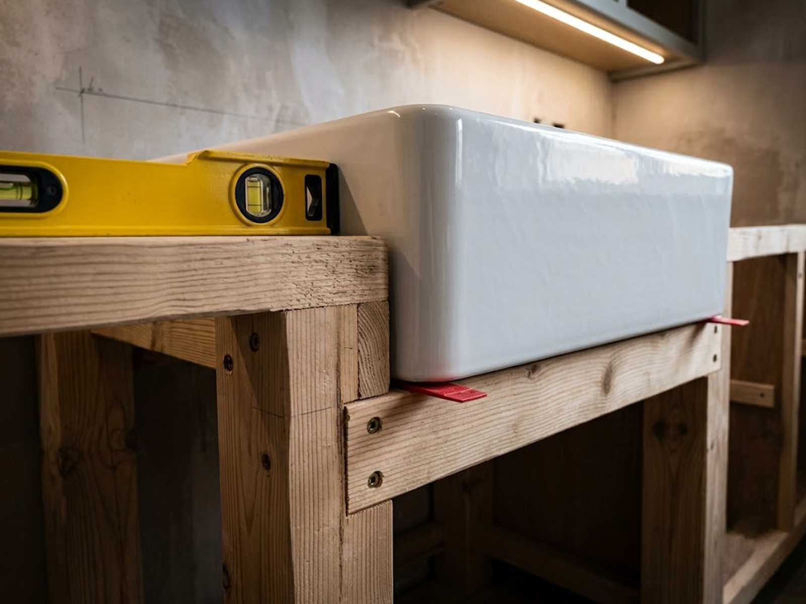 Belfast-Sink-Cabinet-Preparation