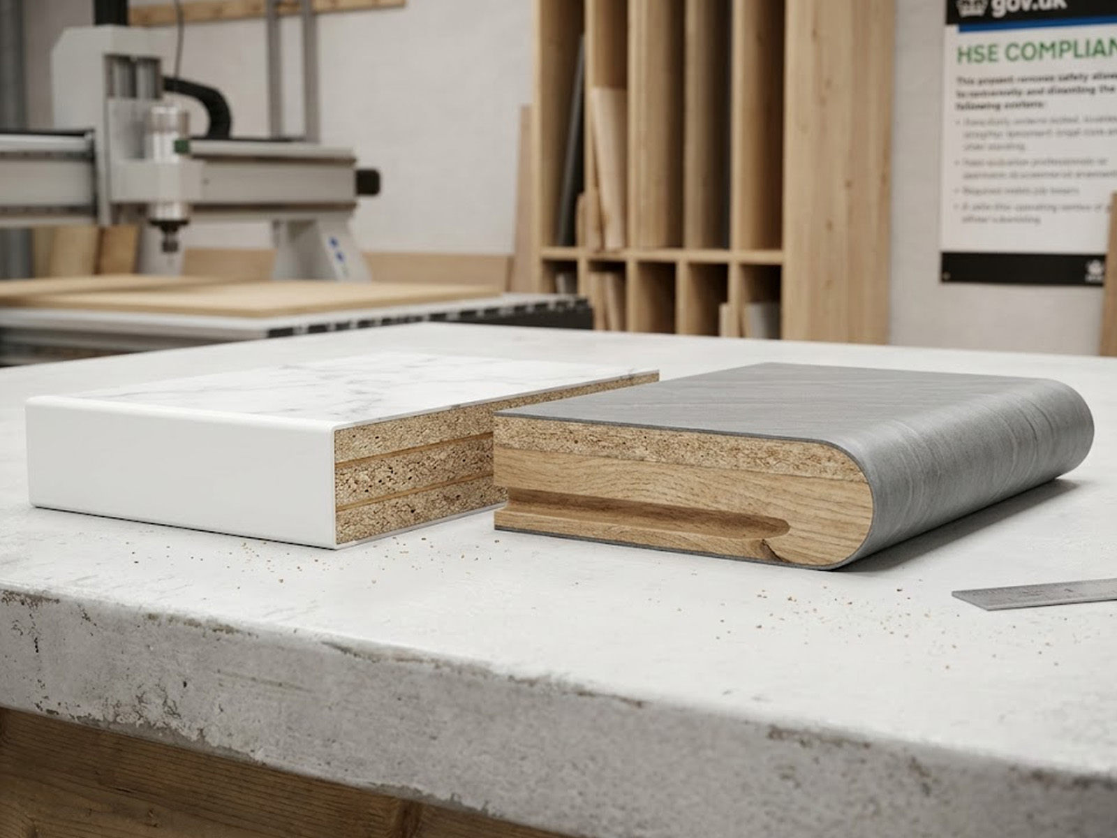 Square Edge vs Postformed Laminate Worktops Explained