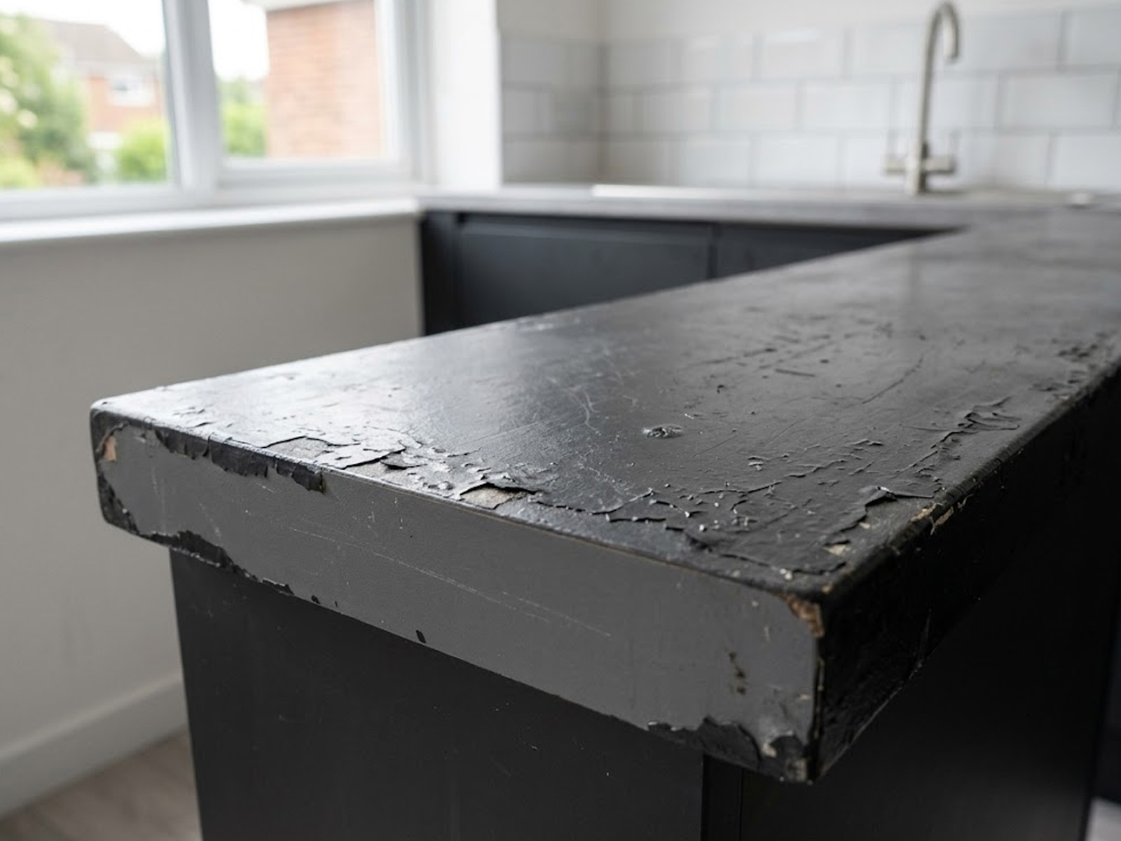 painting-laminate-worktop-peeling-failure